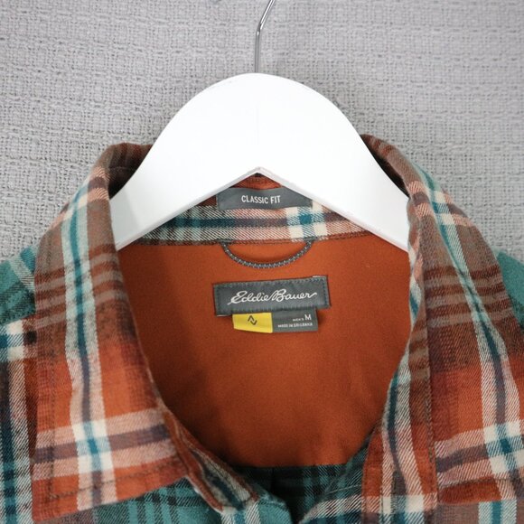 Eddie Bauer Flannel Classic Fit Mens Medium - Picture 4 of 6